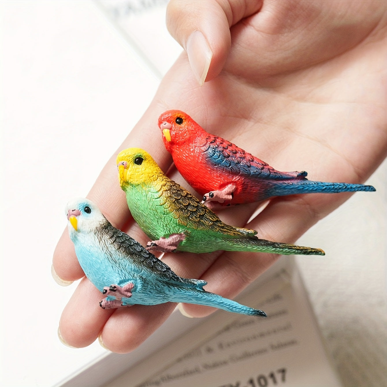 1pc Parrot Bird Model Durable PVC for Home Decor Garden Potting DIY Projects
