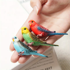 1pc Parrot Bird Model Durable PVC for Home Decor Garden Potting DIY Projects