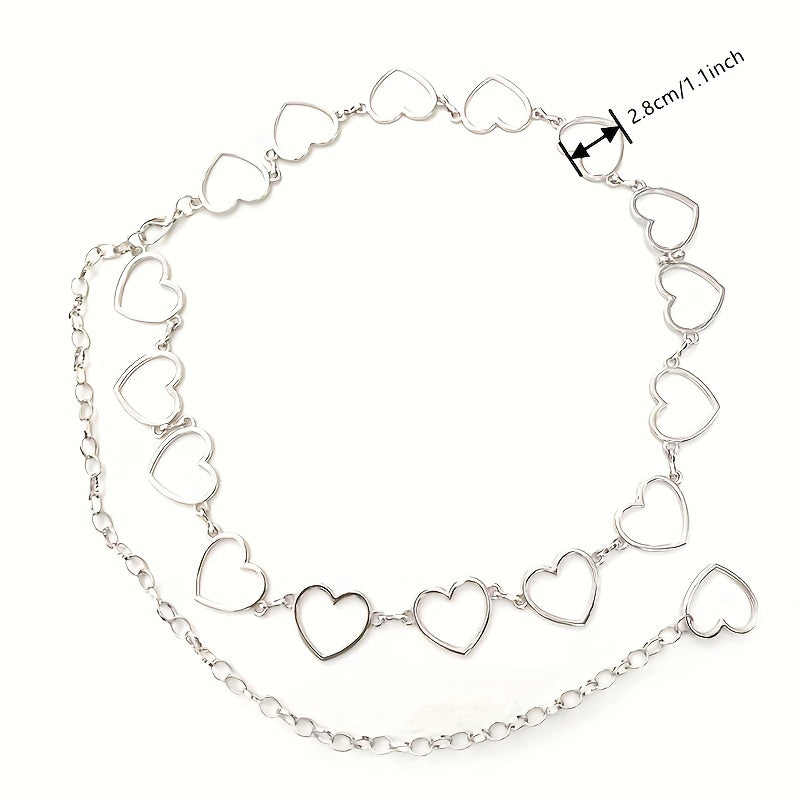 Metal Love Waist Chain For Girls Children