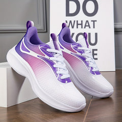 Women's Gradient Running Shoes Non Slip Sneakers Breathable
