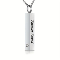 Pet Memorial Necklace Crystal Pendant Cremation Urn Ashes