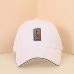 Label Patch Golf Baseball Cap Lightweight Dad Hat Solid Casual Sun Hat