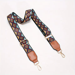 Vintage Geometric Bag Strap Wide Reusable Adjustable Travel Accessories