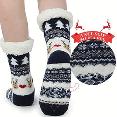 Plush Warm Socks Thickened Soft Slipper Socks Cozy Sleep Socks