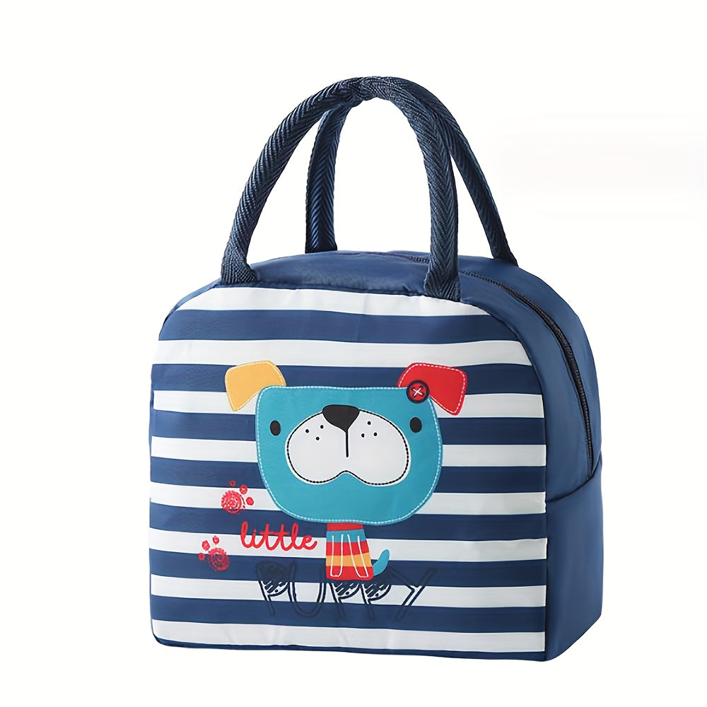 Cartoon Portable Lunch Bag Aluminum Foil Insulated Bento Bag