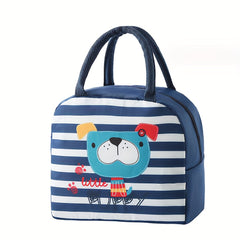 Cartoon Portable Lunch Bag Aluminum Foil Insulated Bento Bag