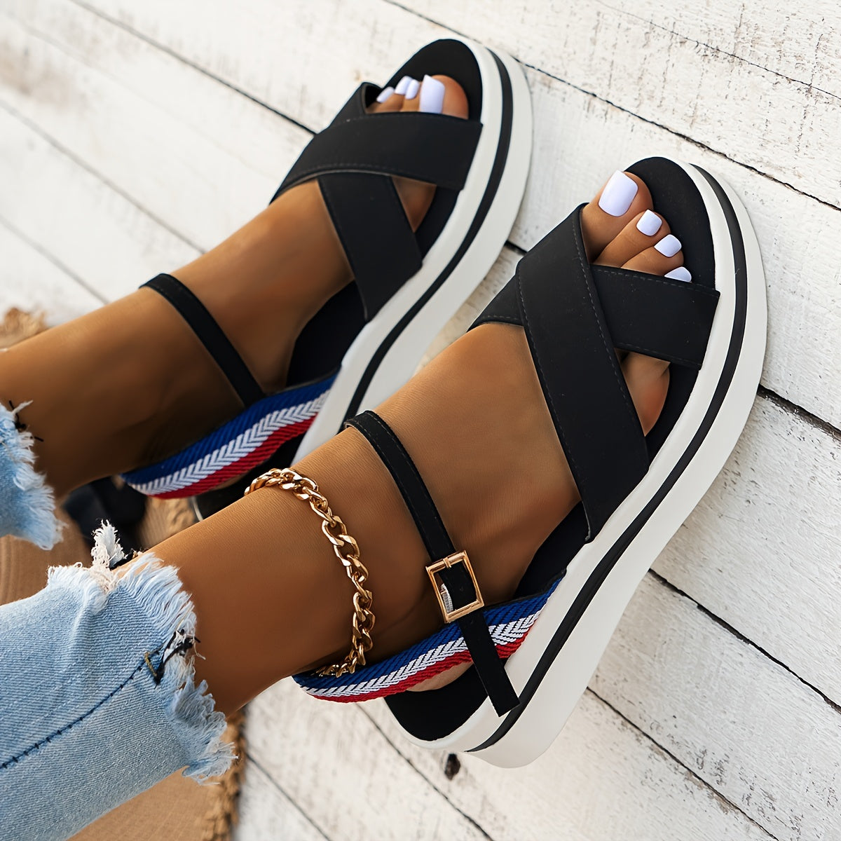Women's Open Toe Heighten Sport Sandals Wear Resistance Non Slip