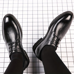 Men's PU Leather Oxford Shoes Formal Dress Shoes For Wedding Business