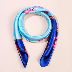 Flower Print Scarf Bandana Head Wrap For Women
