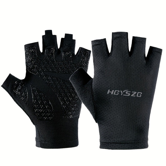 Half Finger Non Slip Sports Gloves - Breathable & Comfortable