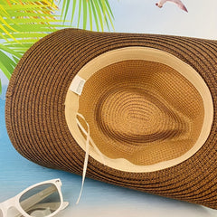 Casual Sunshade Straw Hat Hexagonal Light Array Spring Summer Travel