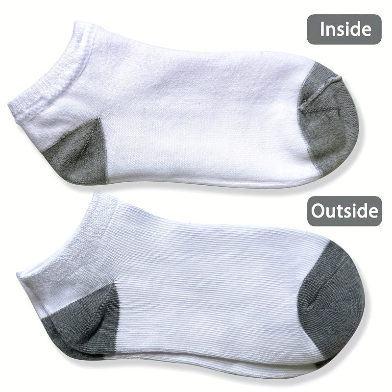 30 Pairs Kids Cotton Socks Breathable Low Cut Ankle Socks