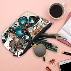 Butterfly Travel Makeup Bag Portable Cosmetic Pouch for Girls and Women