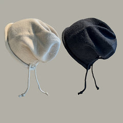 Solid Knitted Hats Warm Winter Beanie Unisex