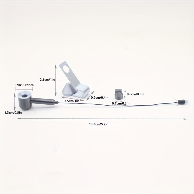 Mini Hair Dryer with Stand and Nozzle for Toy House Decoration