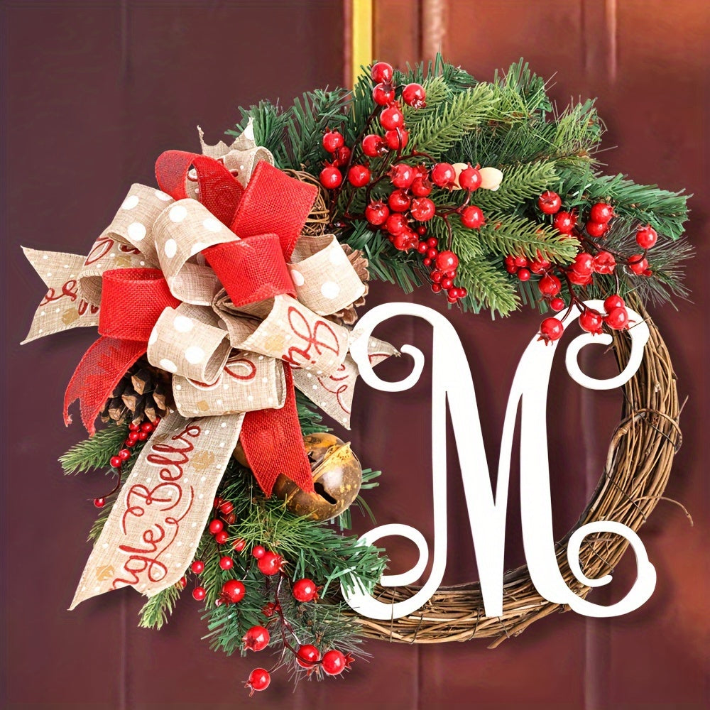 Christmas Wreath Letter Door Hanging Thanksgiving Decoration