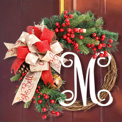 Christmas Wreath Letter Door Hanging Thanksgiving Decoration