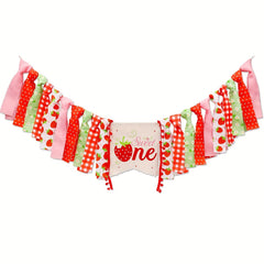 Strawberry Birthday Decorations Kit Sweet One Party Highchair Banner