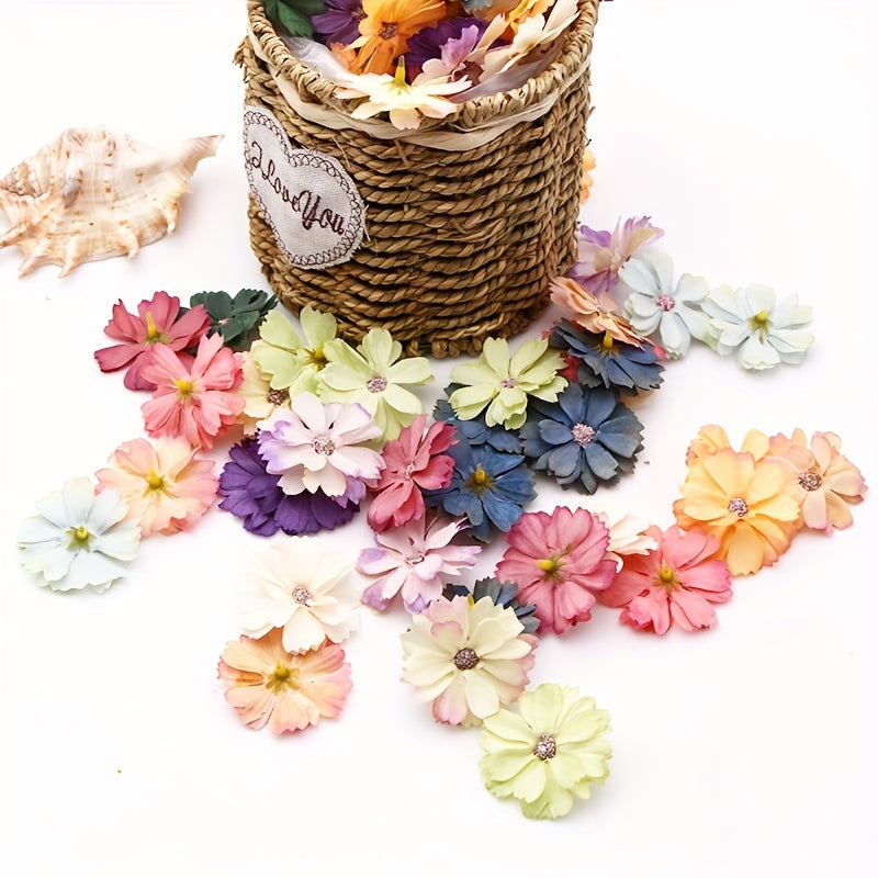 DIY Silk Flower Chest Decoration and Headwear Accessories