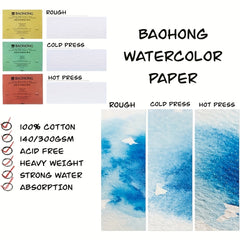 Watercolor Block 100% Cotton 140LB 20 Sheets
