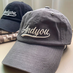 Embroidered Baseball Cap Retro Casual Peaked Cap