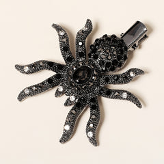 Gothic Spider Hair Clip Gem Hair Piece Barrette