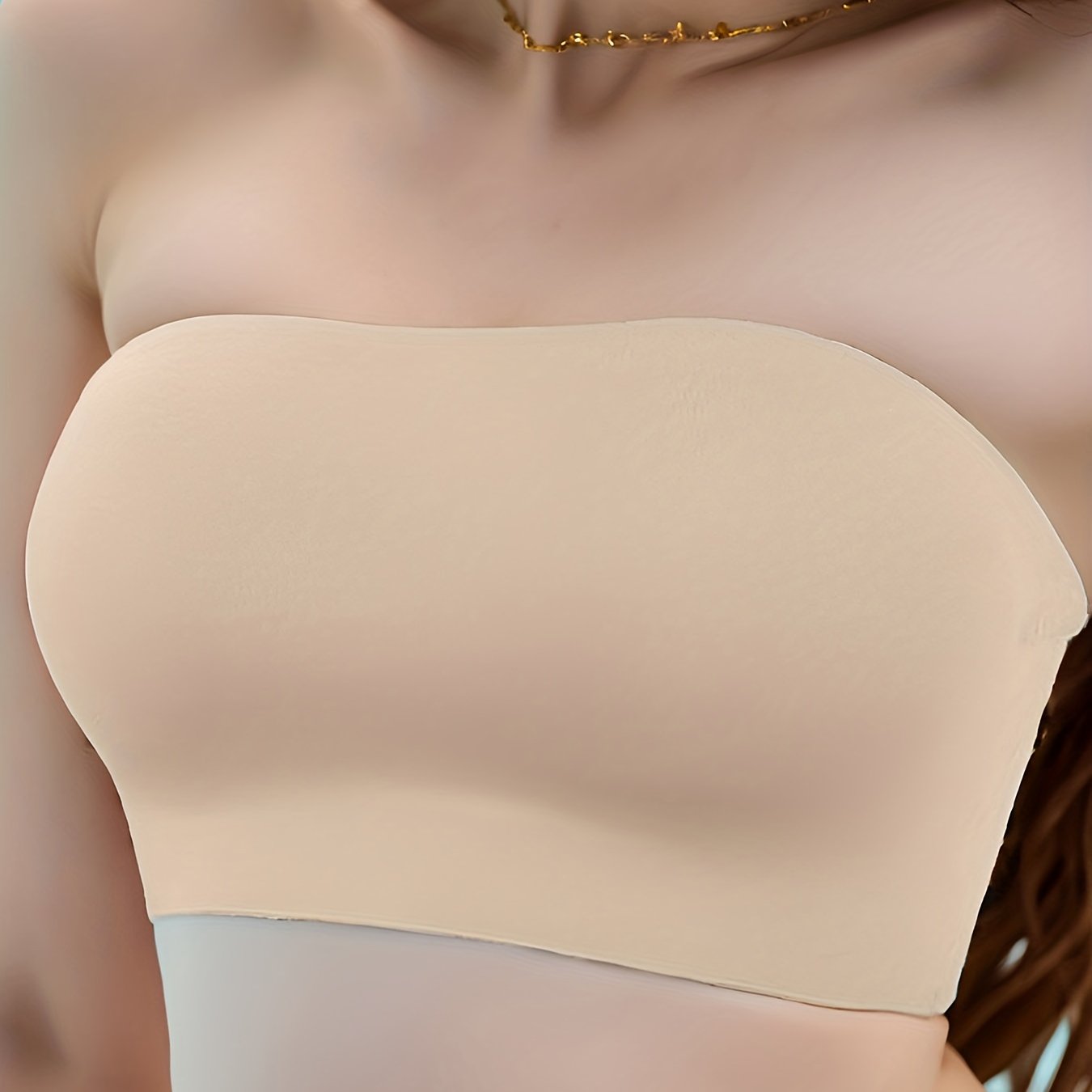 Seamless Bandeau Bra Soft & Stretchy Strapless Women's Lingerie