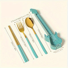 Portable Travel Cutlery Set Stainless Steel Reusable Camping Tableware