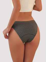 3 Pcs Women's Comfy Physiological Bikini Briefs Water absorbent Sanitary Pants