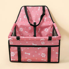 Breathable Oxford Pet Dog Car Booster Seat Soft Washable Travel Carrier Cage