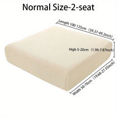 Elastic Jacquard Sofa Protector Seat Cushion Cover Washable Removable Slipcover