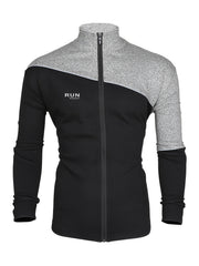 Men's Splicing Contrast Zipper Sports Jacket