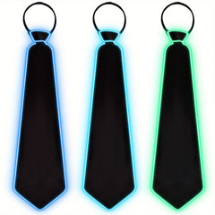 LED Light Up Ties For Men Adjustable Christmas Novelty Neckties