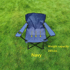 Outdoor Lightweight Folding Chair with Cup Holder & Carrying Bag