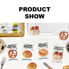 30pcs Bread Convenience Stickers Variety Creative Message Note Ledger Sticker
