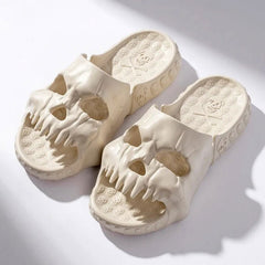 Men's Lightweight Skull Slides Casual Slippers