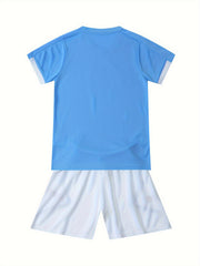 Kids Soccer Jersey Set Breathable Outfits for Football Sports