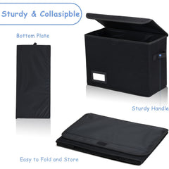Foldable Storage Box Heavy Duty Container for Documents