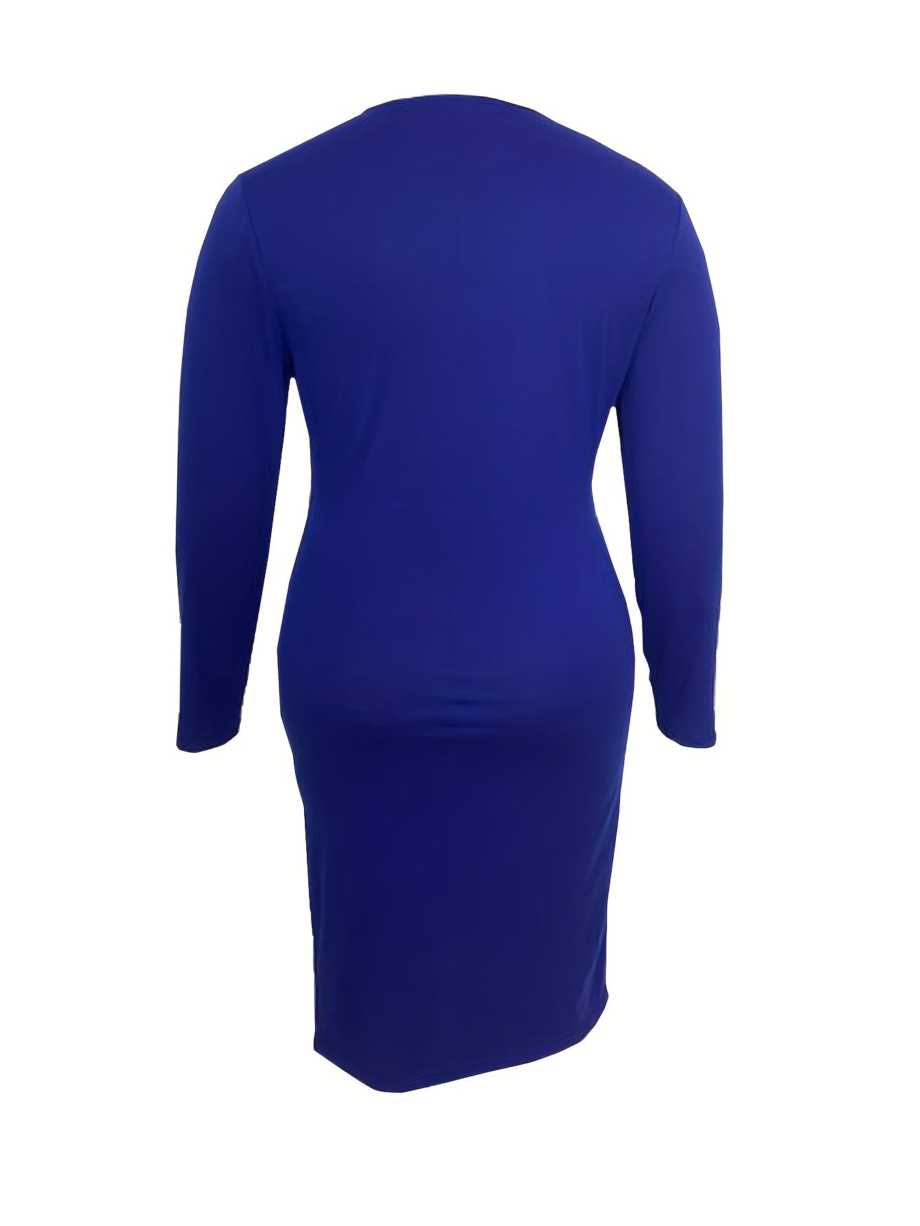 Casual Dress Women's Plus Letter Print Round Neck Split Te
