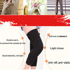 2pcs Winter Thickened Warm Knee Pads Wool Leg Sleeves Joint Protection