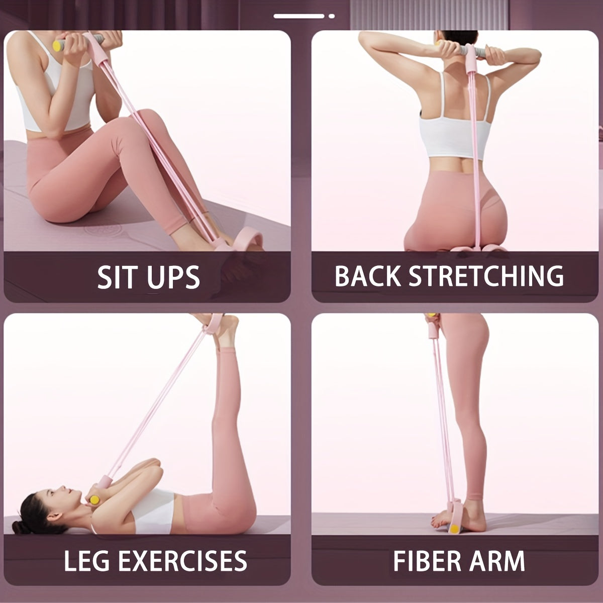 Yoga Pedal Tensioner Fitness Resistance Puller for Slim Waist and Legs