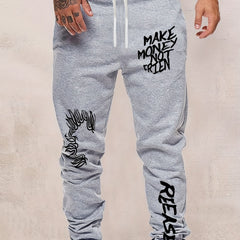 Men's Drawstring Sweatpants Pocket Casual Jogger Pants