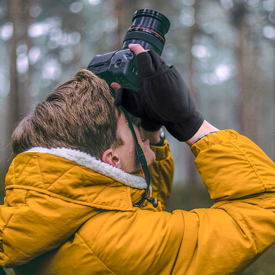 1pair Leak-proof Finger Gloves for Outdoor Activities