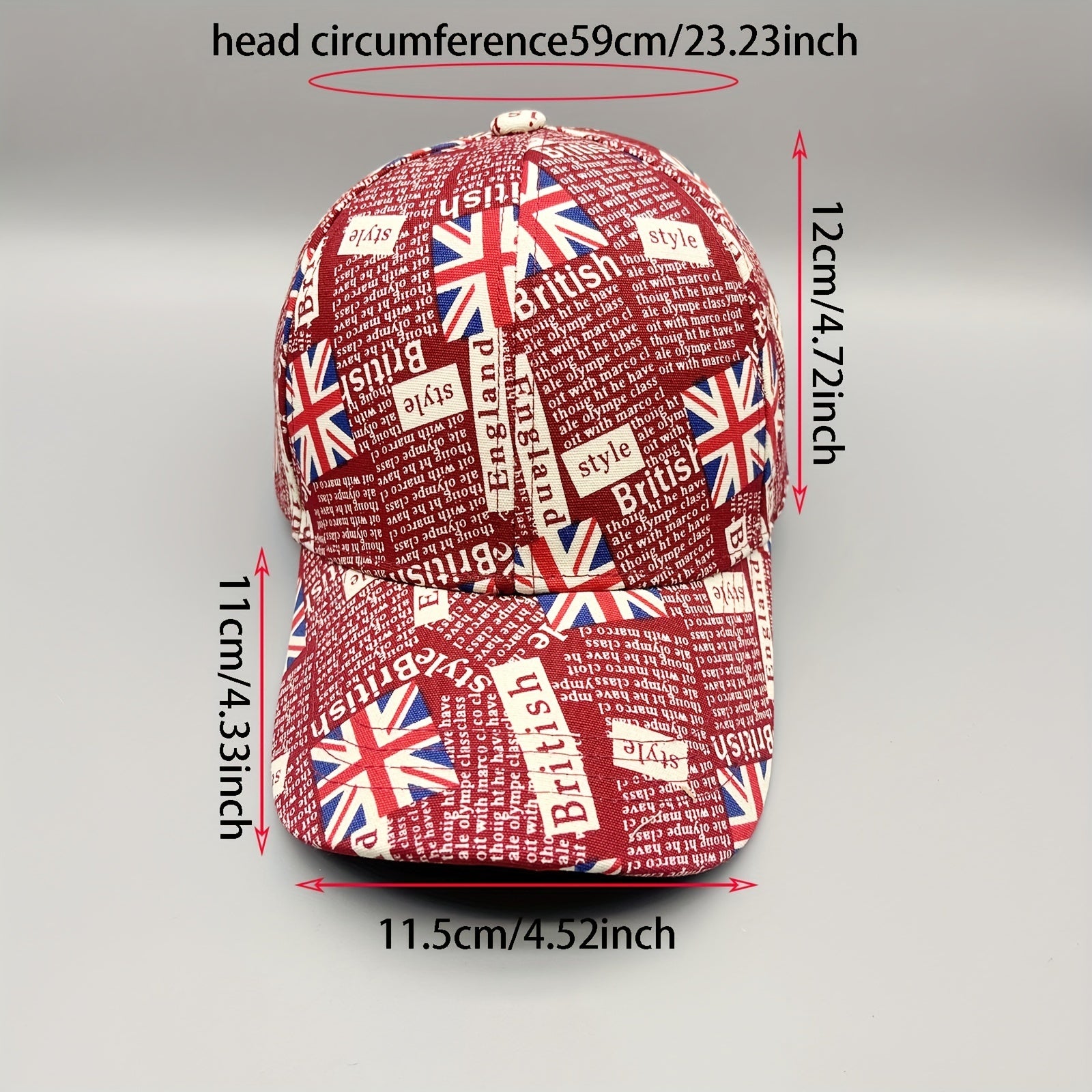 Hip Hop Baseball Cap Unisex Flag Pattern Sun Hat Lightweight