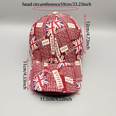 Hip Hop Baseball Cap Unisex Flag Pattern Sun Hat Lightweight