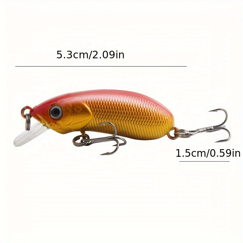 5pcs 8g Long Casting Minnow Lure Slow Sinking Artificial Bait