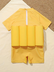 Dino Print Baby Boys Swimsuit with Buoyancy