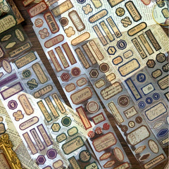 PET Diary Tape Memory Series Label Sticker 78.74in