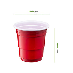 Red Disposable Jelly Shot Glasses 2oz - Pack of 50-100