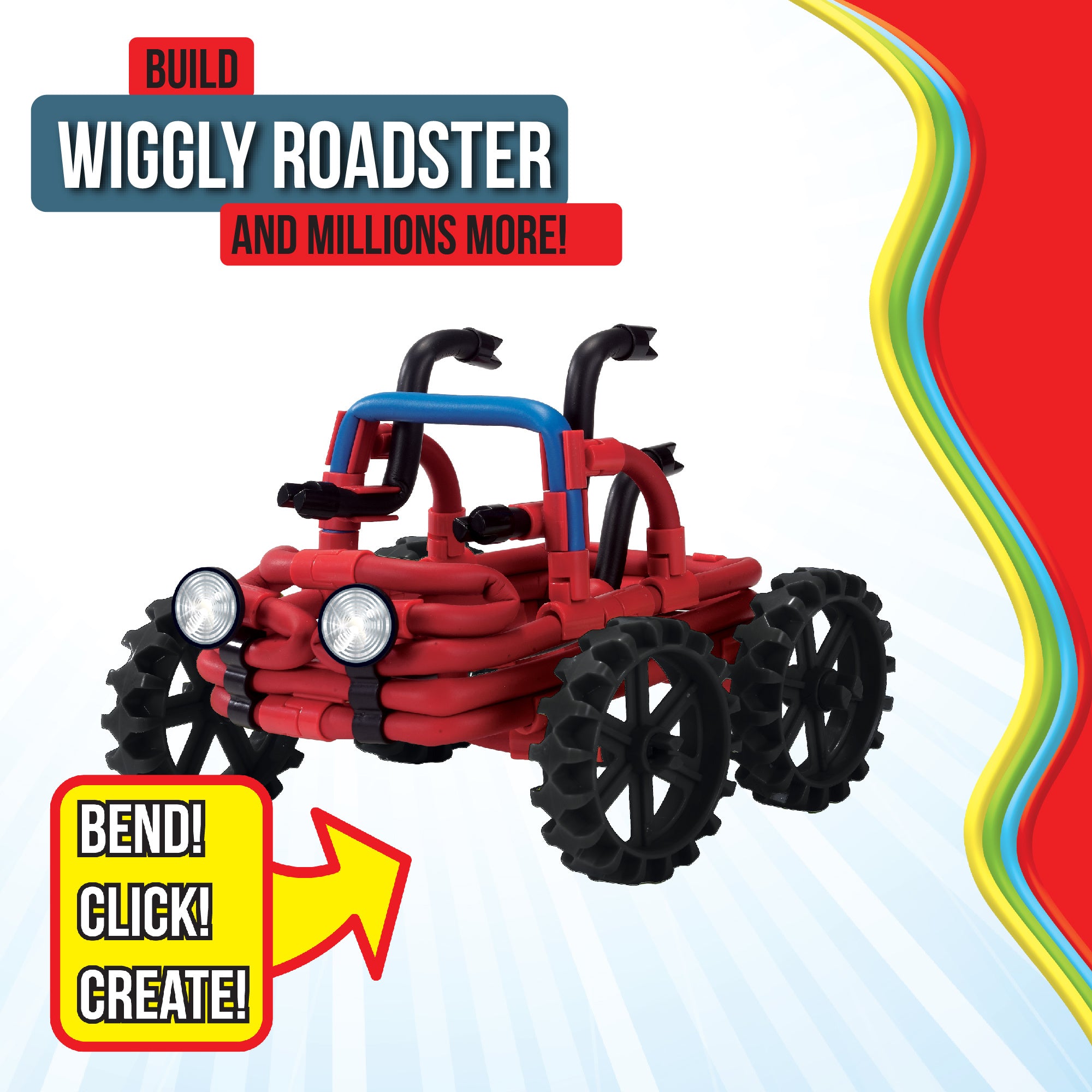 Spaghetteez Wiggly Roadster Construction Set